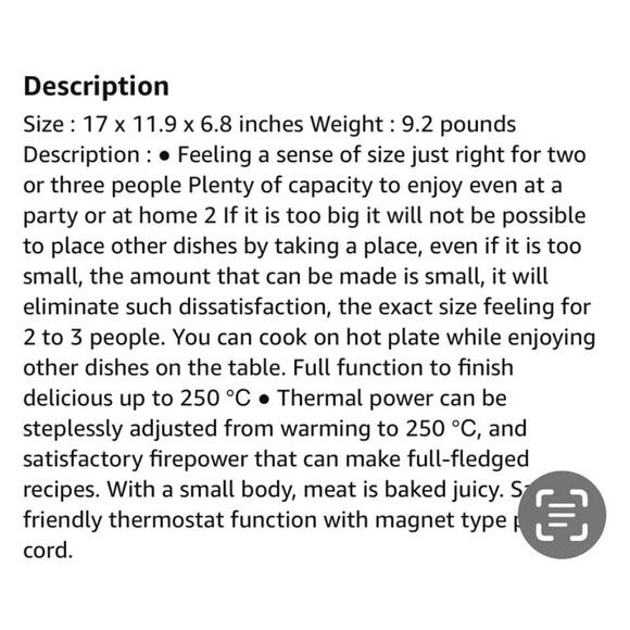 BRUNO compact hot plate BOE021-BGY Blue-gray (Japan Domestic genuine products) - Picture 7 of 7